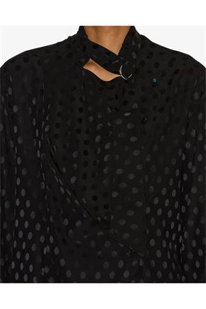 Silk jacquard polka dot blouse ISABEL MARANT | HT0743FAC4J04I01BK